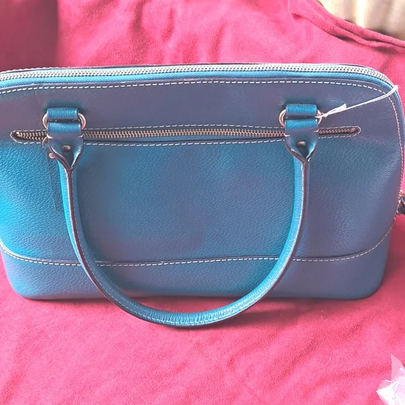 SALE Kate Spade Teal Blue Leather Shoulder Bag Great Used Condition - Picture 2 of 12